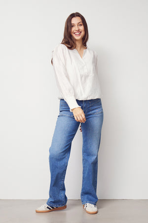I SAY Genia Blouse Blouses 101 Broken White