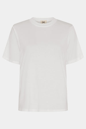 I SAY Gritt O-Neck T-Shirt T-Shirts 100 White