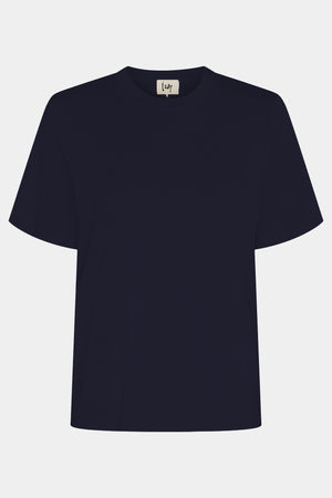 I SAY Gritt O-Neck T-Shirt T-Shirts 640 Navy