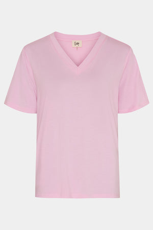 I SAY Gritt V-Neck T-Shirt T-Shirts 516 Pink
