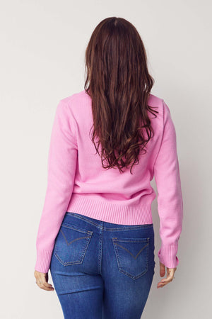 I SAY Gwen Basic Pullover Knitwear 515 Hot pink