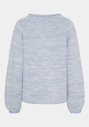 I SAY Gwen Knit Pullover Knitwear 625 Light Blue Melange