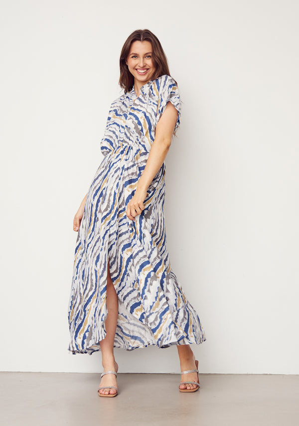 I SAY Gyta Dress Dresses L83 Blue Waves