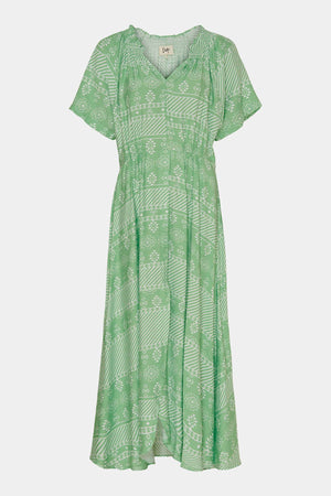 I SAY Gyta New Dress Dresses L98 Green Geo
