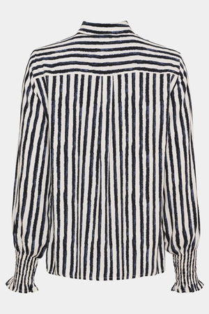 I SAY Gyta Smock Blouse Blouses N16 Creamy w/Black