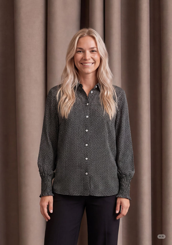 I SAY Gyta Smock Blouse Blouses N61 Petite Print