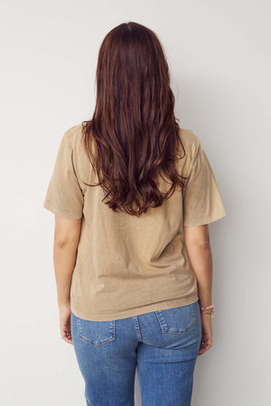 I SAY Haley New T-Shirt T-Shirts N19 Washed Taupe