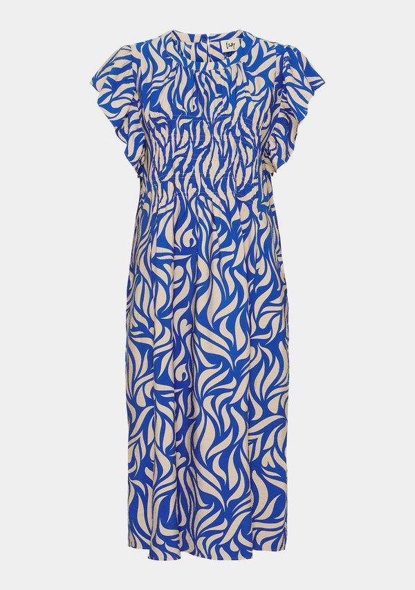 I SAY Harlee s/s Dress Dresses M65 Blue Floating