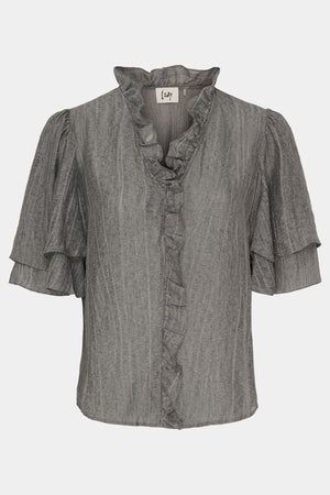 I SAY Harper s/s Blouse Blouses 923 Washed Grey