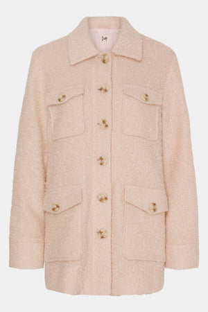 I SAY Hawo Button Coat Outerwear 507 Powder