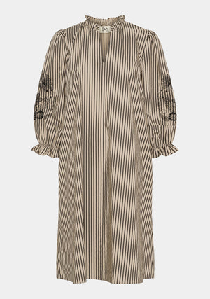 I SAY Helia New Dress Dresses M09 Camel/Black Stripe