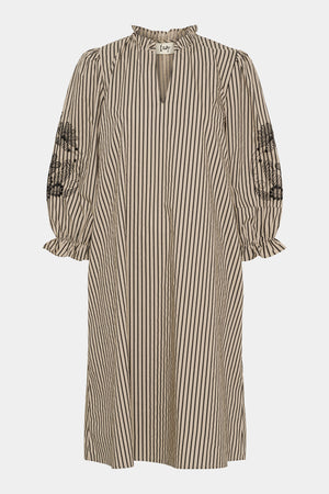 I SAY Helia New Dress Dresses M09 Camel/Black Stripe