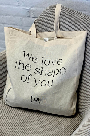 I SAY I SAY Tote Bag Accessories 101 Broken White