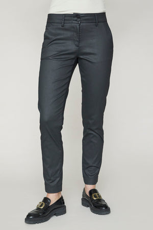 I SAY Isay Coated Pant Pants 900 Black