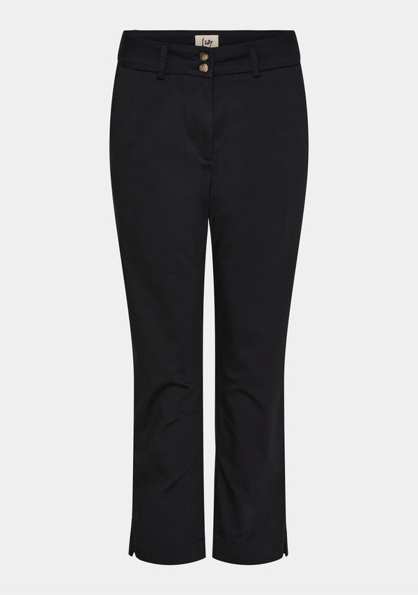 I SAY Isay Highwaist Chino Pants 900 Black