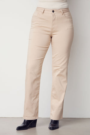 I SAY  Isay Long Straight Pant Pants 112 Sand