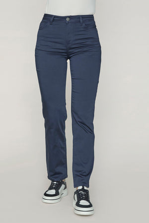 I SAY  Isay Long Straight Pant Pants 640 Navy