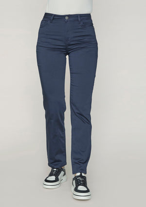 I SAY  Isay Long Straight Pant Pants 640 Navy