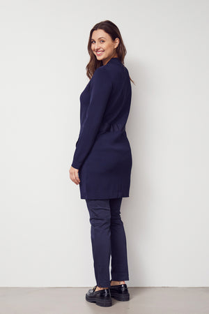 I SAY Jena Button Cardigan Knitwear 640 Navy