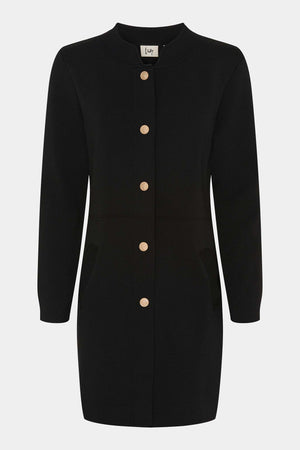 I SAY Jena Button Cardigan Knitwear 900 Black