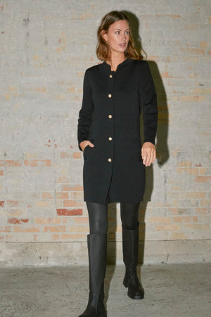 I SAY Jena Button Cardigan Knitwear 900 Black