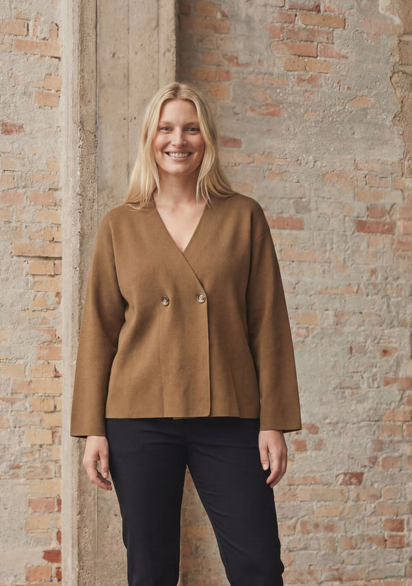 I SAY Jena Cardigan Knitwear 102 Camel