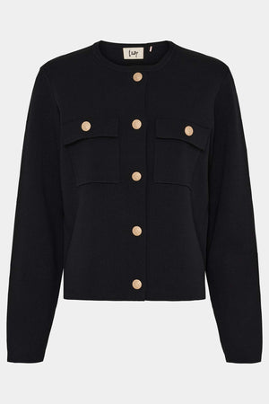 I SAY Jena Pocket Cardigan Cardigans 900 Black