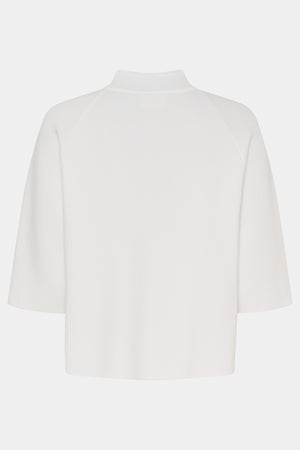 I SAY Jena Poncho Blouse Knitwear 101 Broken White