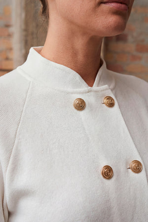 I SAY Jena Poncho Blouse Knitwear 101 Broken White