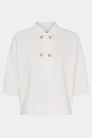 I SAY Jena Poncho Blouse Knitwear 101 Broken White