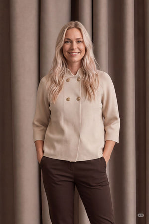 I SAY Jena Poncho Blouse Knitwear 112 Sand