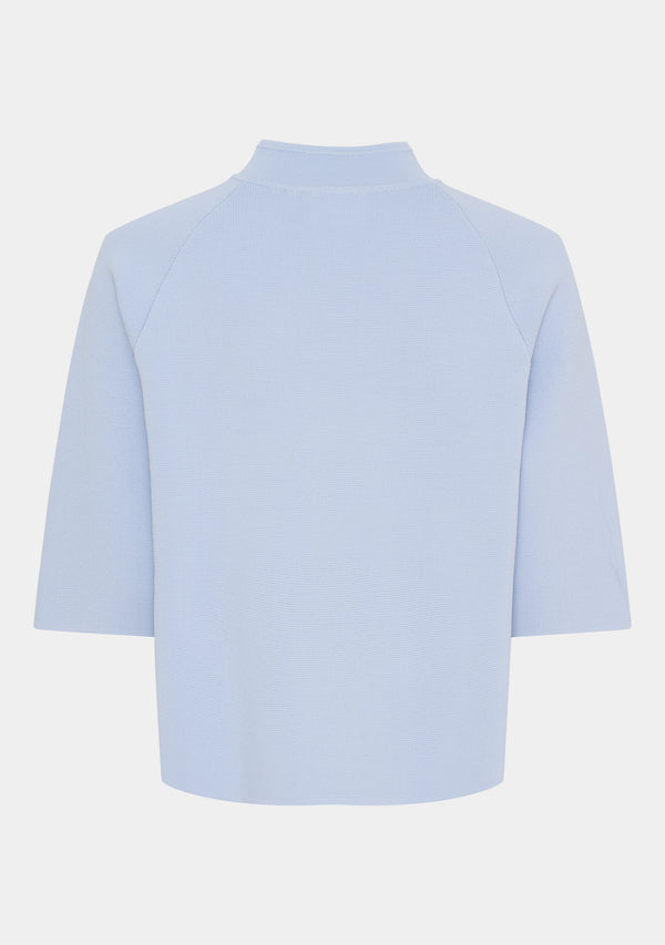 I SAY Jena Poncho Blouse Knitwear 619 Light Blue