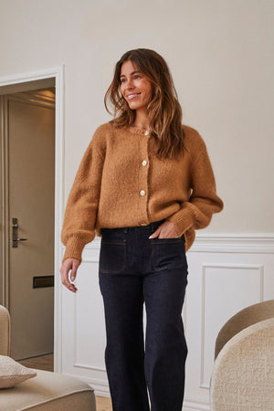 I SAY Joa Knit Cardigan Cardigans 321 Luxury Camel