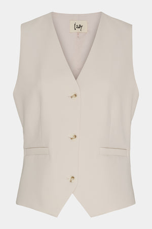 I SAY Josia Waistcoat Vest 129 Winter White