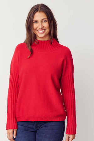 I SAY Kaddy Knit Pullover Knitwear 404 Red