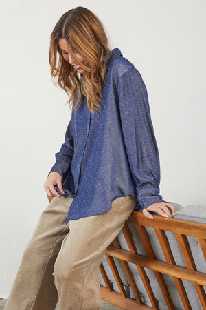 I SAY Kate Shirt Shirts G69 Blue Shine