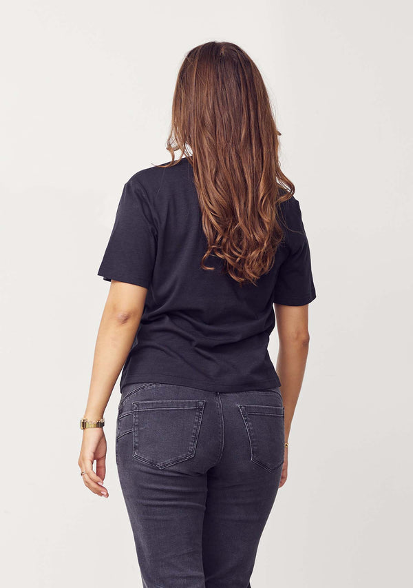 I SAY Kora Lip T-Shirt T-Shirts 900 Black