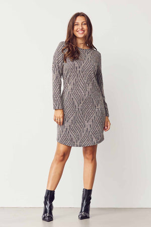 I SAY Krista Dress Dresses N08 Jaquard Melange
