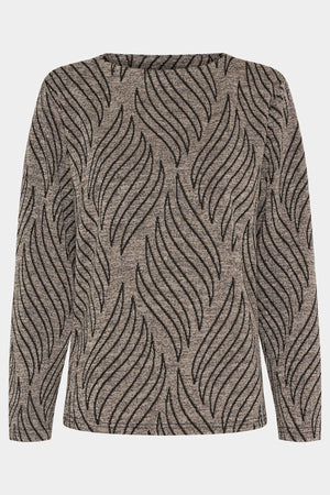 I SAY Krista Pullover Blouses N08 Jaquard Melange