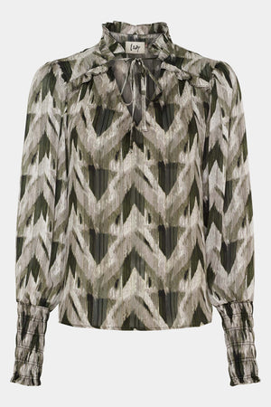 I SAY Kuna Blouse Blouses N11 Khaki ZigZag