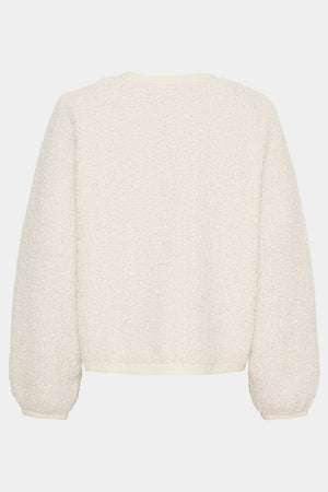 I SAY Leone Jacket Knitwear 101 Broken White