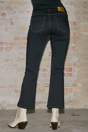 I SAY Lido Button Jeans Pants 693 Denim Blue Unwashed