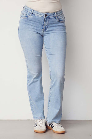 I SAY Lido Flare Jeans Pants 674 Light Denim