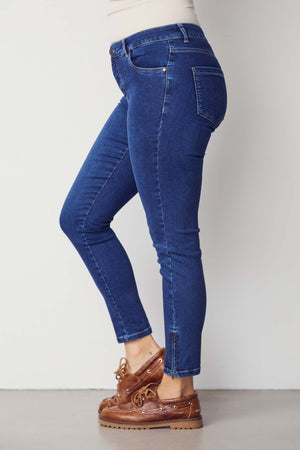 I SAY Lido Zip Jeans Pants 633 Basic Denim Wash