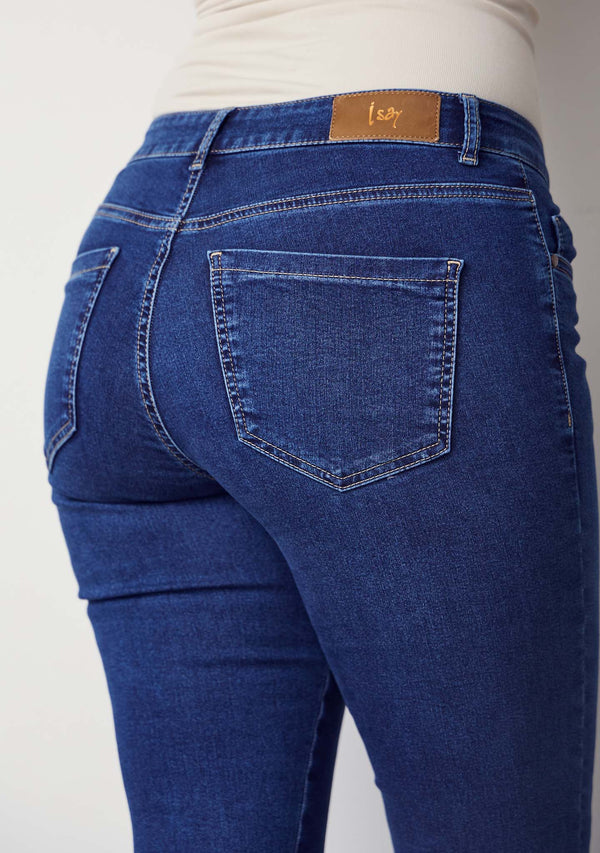 I SAY Lido Zip Jeans Pants 633 Basic Denim Wash