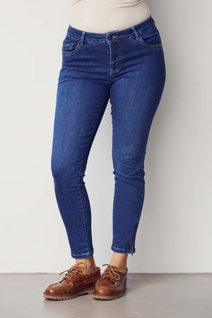 I SAY Lido Zip Jeans Pants 633 Basic Denim Wash