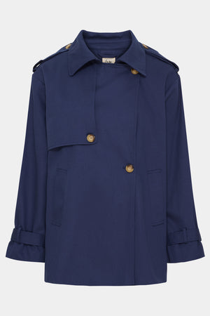 I SAY Lili Trenchcoat Outerwear 640 Navy