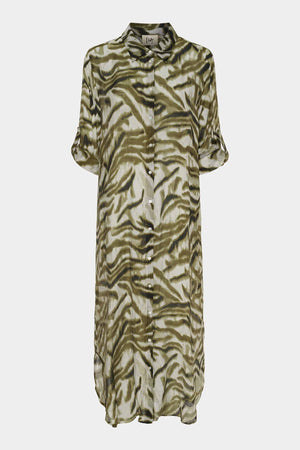 I SAY Lotta Shirt Dress Dresses N49 Khaki Flow