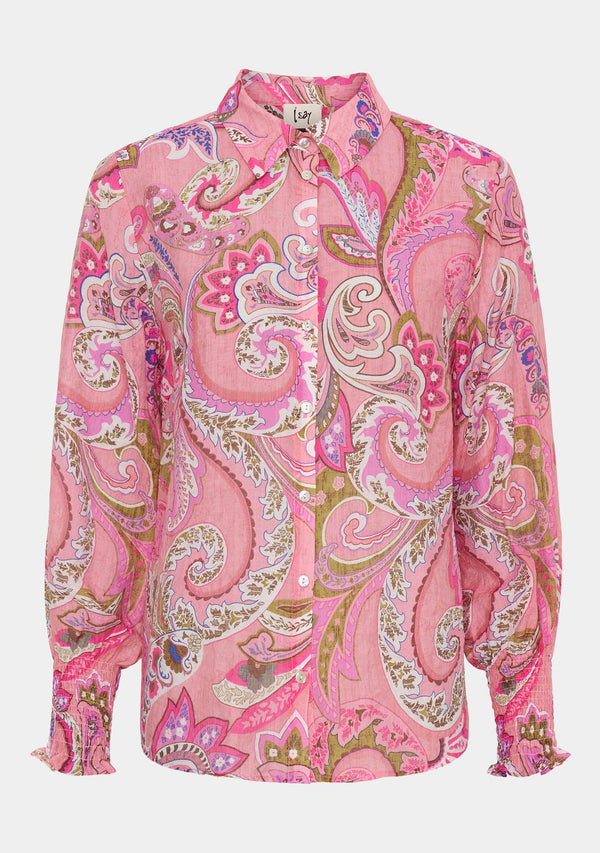 I SAY Lotta Smock Shirt Shirts N14 Rose Paisley