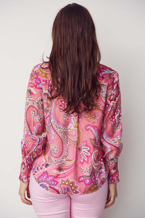 I SAY Lotta Smock Shirt Shirts N14 Rose Paisley